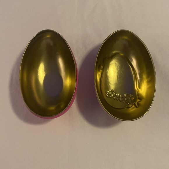 Barbie Mattel Vintage 2000 Easter Egg Pink Metal Candy Tin HTF - Picture 4 of 4